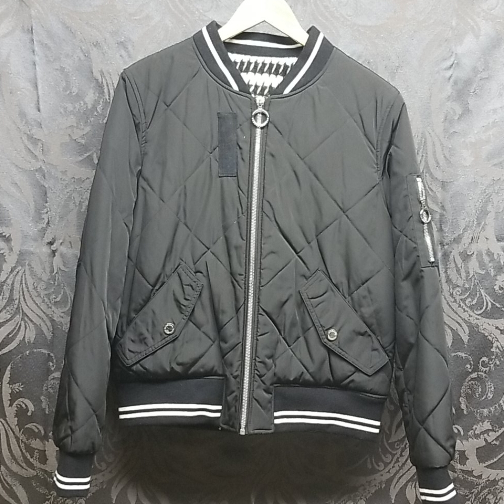 BCBG Reversible Bomber Jacket NWOT